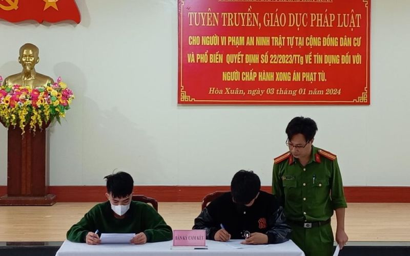 40 trường hợp ký cam kết chấp hành pháp luật