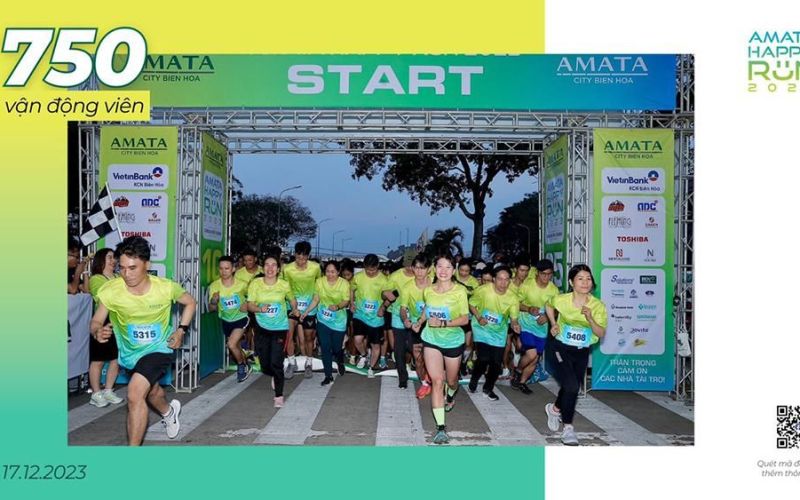 AMATA HAPPY RUN 2023 - Cùng em đến trường thu hút hơn 750 vận động viên tham gia