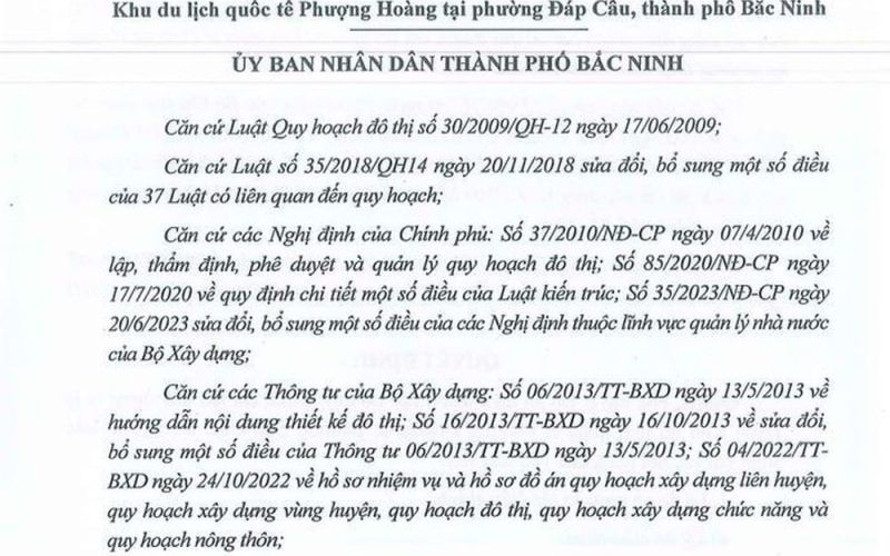 Bắc Ninh điều chỉnh quy hoạch Khu du lịch Quốc tế Phượng Hoàng