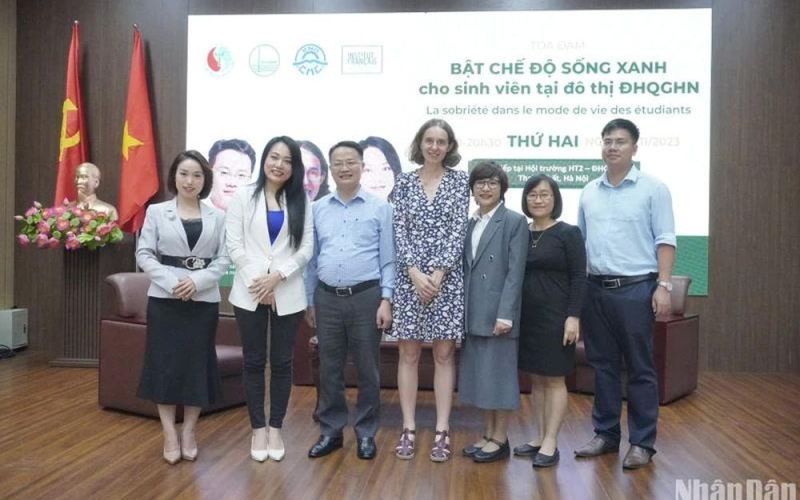 Bật 'chế độ sống xanh' tại đô thị Đại học Quốc gia Hà Nội