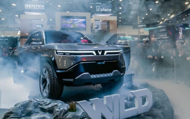 Cận cảnh mẫu xe bán tải VinFast VF Wild được trình làng tại CES 2024