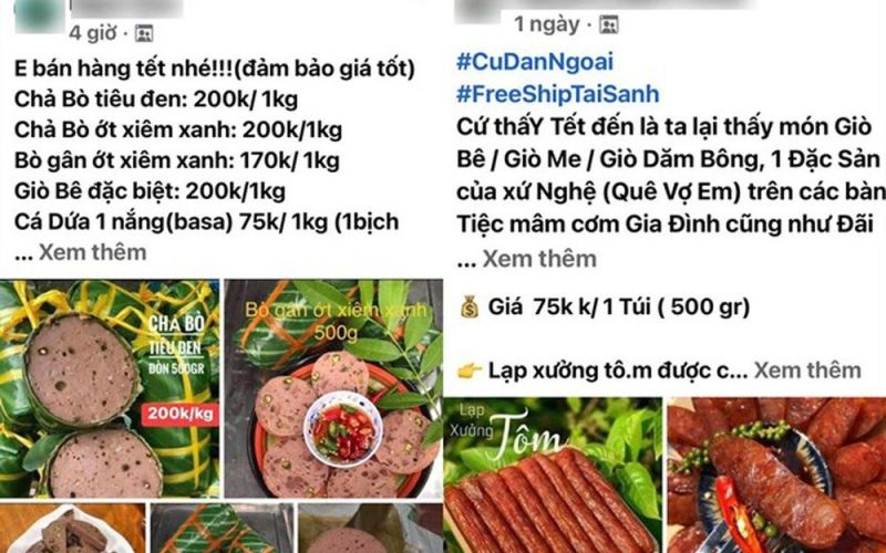 Cẩn trọng khi mua đặc sản Tết trên chợ 'ảo'