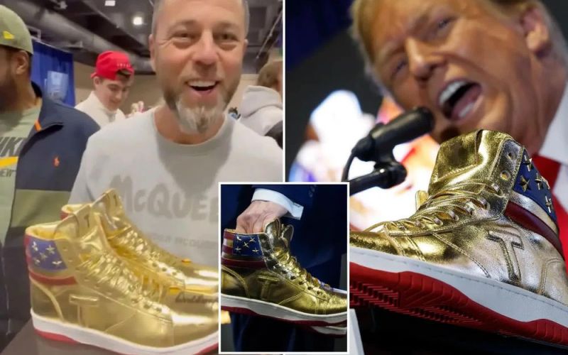 CEO gốc Nga chi hàng nghìn đô mua giày thể thao 'dát vàng' có chữ ký ông Donald Trump