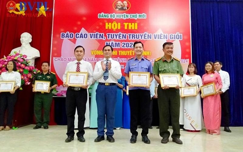 Chi bộ VKSND huyện Chợ Mới tham gia 'Hội thi Báo cáo viên, Tuyên truyền viên giỏi'