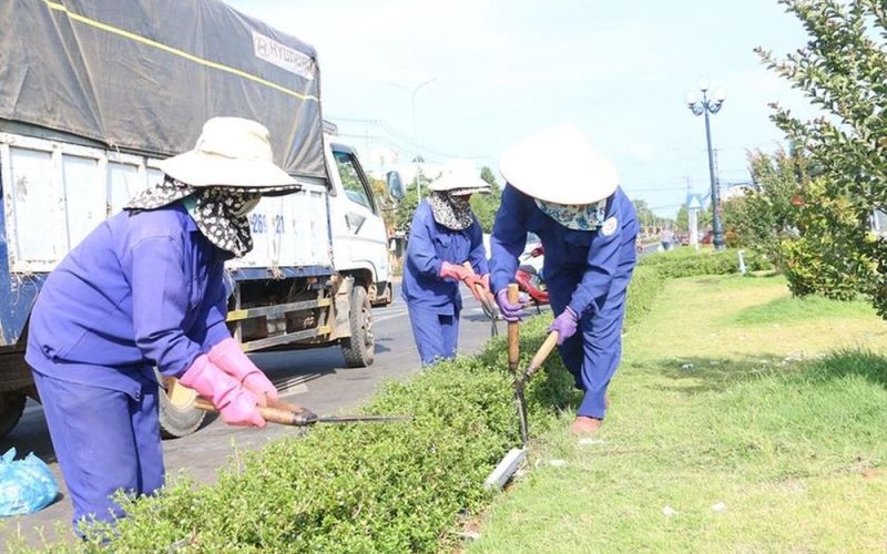 Chư Sê chỉnh trang đô thị đón Xuân Giáp Thìn