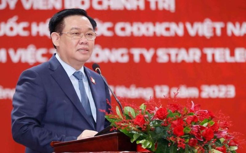 Chủ tịch Quốc hội mong muốn Unitel tiên phong tham gia công cuộc chuyển đổi số tại Lào