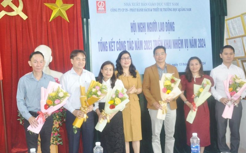 Công ty CP In - Phát hành sách và thiết bị trường học Quảng Nam hoàn thành xuất sắc nhiệm vụ năm 2023