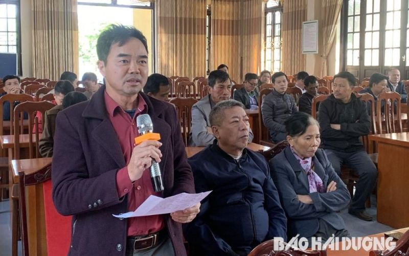 Cử tri huyện Cẩm Giàng kiến nghị nhiều vấn đề về đất đai, môi trường