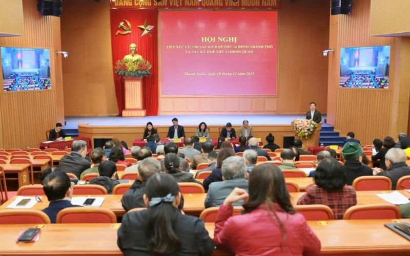Cử tri quận Thanh Xuân đề nghị đẩy nhanh kiểm định các nhà chung cư cũ