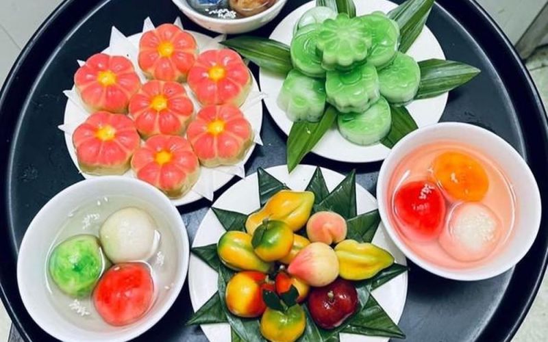 Đa dạng mâm cỗ ngọt cúng Rằm tháng Giêng