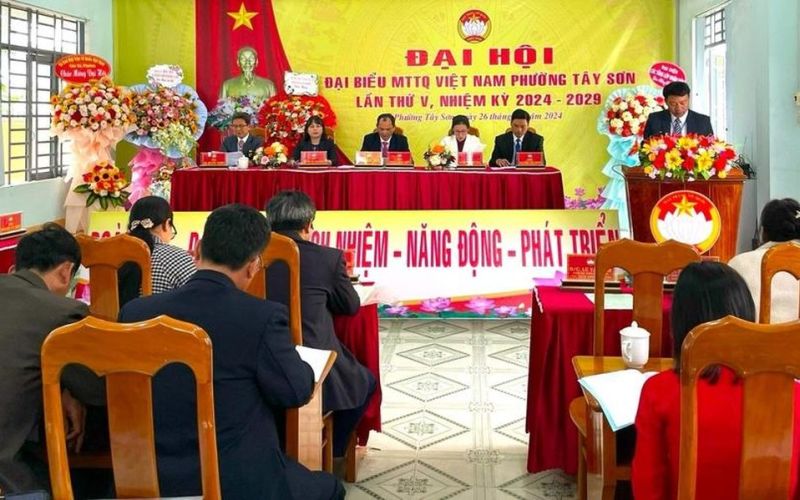 Đại hội điểm Mặt trận Tổ quốc Việt Nam phường Tây Sơn nhiệm kỳ 2024-2029