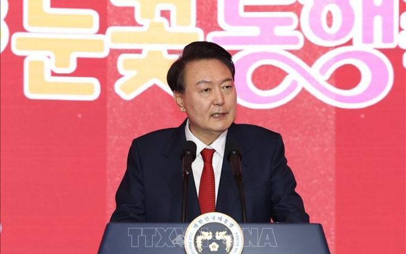 Hàn Quốc: Tổng thống Yoon Suk Yeol chúc Tết công nhân môi trường nhân ngày đầu năm mới Giáp Thìn 2024