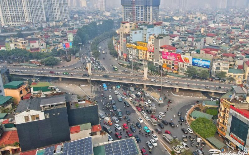 Hiện trạng tuyến đường ở Hà Nội chi 8.500 tỷ đồng để mở rộng giảm ùn tắc