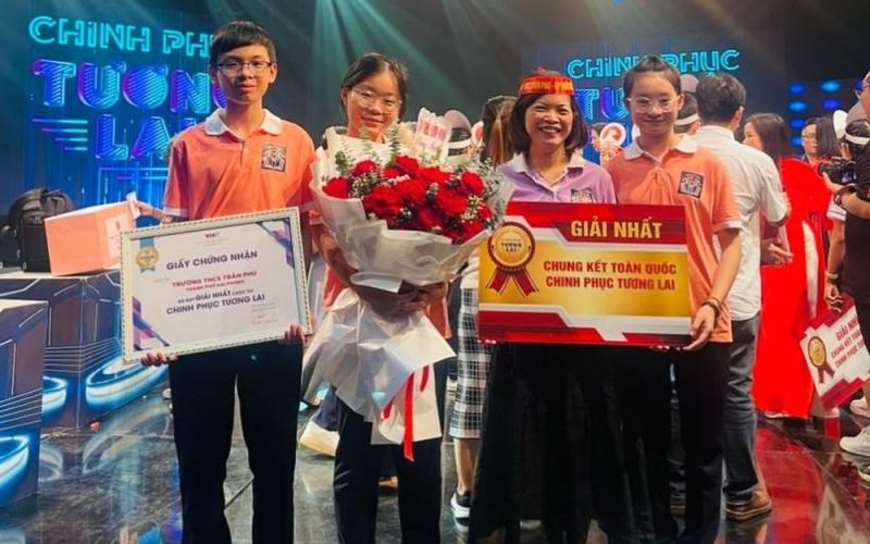 Học sinh Trường THCS Trần Phú đạt giải Nhất 'Hành trình chinh phục tương lai'