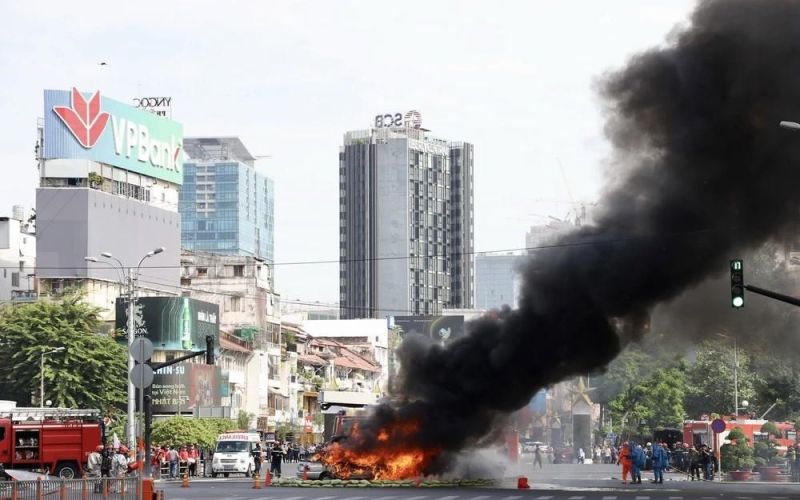 Hơn 5.000 người tham gia diễn tập chữa cháy tại Nhà ga Trung tâm Bến Thành