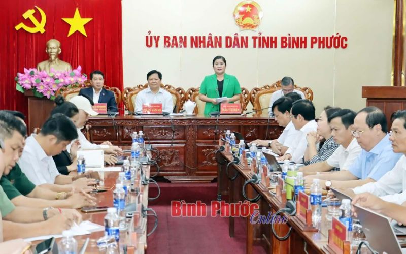 Họp Ban tổ chức diễn đàn kết nối doanh nghiệp công nghiệp, thương mại, nông nghiệp công nghệ cao EuroCham - tỉnh Bình Phước năm 2024