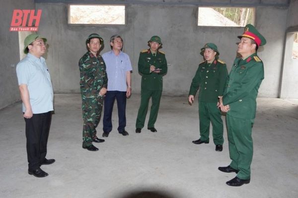 Kiểm tra công tác chuẩn bị diễn tập khu vực phòng thủ tại huyện Nông Cống