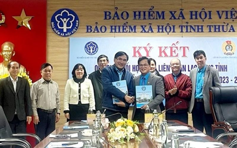 Ký quy chế phối hợp giữa Bảo hiểm xã hội và Liên đoàn Lao động tỉnh
