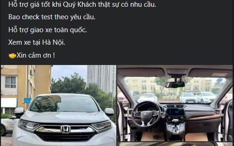 Lăn bánh 4 năm, Honda CR-V lên sàn xe cũ với mức giá rẻ không ngờ