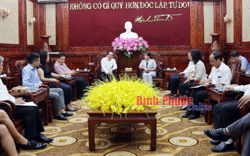 Lãnh đạo Cát Tường Group đánh giá rất cao chất lượng môi trường đầu tư của Bình Phước