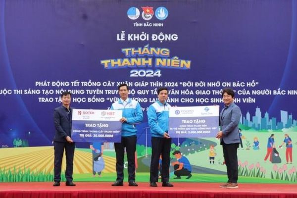 Lễ khởi động Tháng Thanh niên năm 2024 tại hai địa phương Bắc Ninh và Kiên Giang