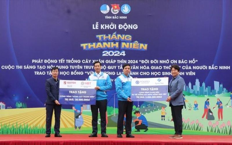 Lễ khởi động Tháng Thanh niên năm 2024 tại hai địa phương Bắc Ninh và Kiên Giang