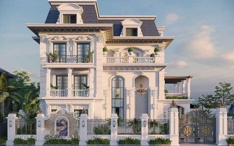 Mẫu biệt thự 6 phòng ngủ rộng, tiện nghi