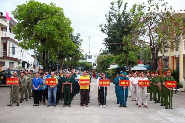 Phường Hòa Minh ra quân bảo đảm an ninh, trật tự, môi trường năm 2024