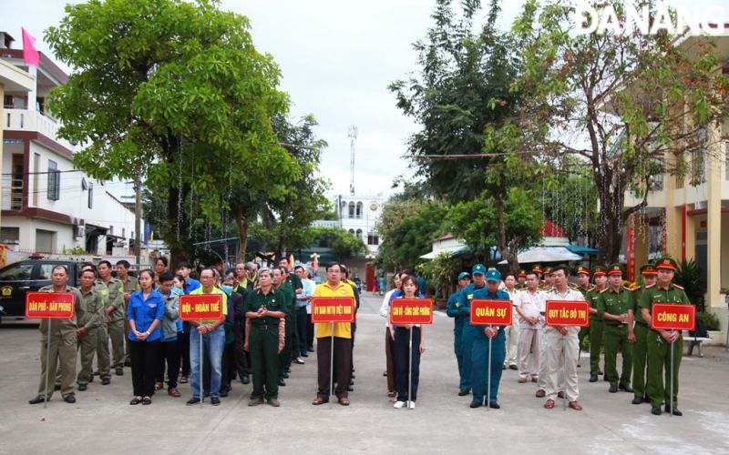 Phường Hòa Minh ra quân bảo đảm an ninh, trật tự, môi trường năm 2024