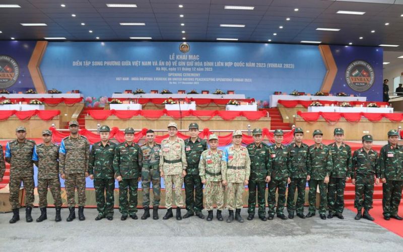Quân đội Việt Nam và Ấn Độ diễn tập song phương về gìn giữ hòa bình Liên Hợp Quốc