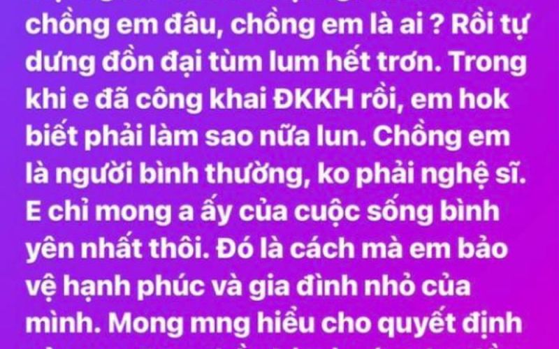 Sam bức xúc khi liên tục bị hỏi về ông xã, nói rõ một thông tin liên quan đến chồng