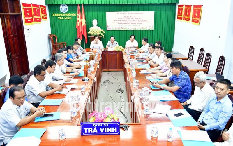 Sở Văn hóa, Thể thao và Du lịch Trà Vinh được tặng cờ thi đua năm 2023