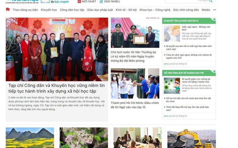 Tạp chí Công dân và Khuyến học ra mắt giao diện mới, cải thiện nội dung và hình thức