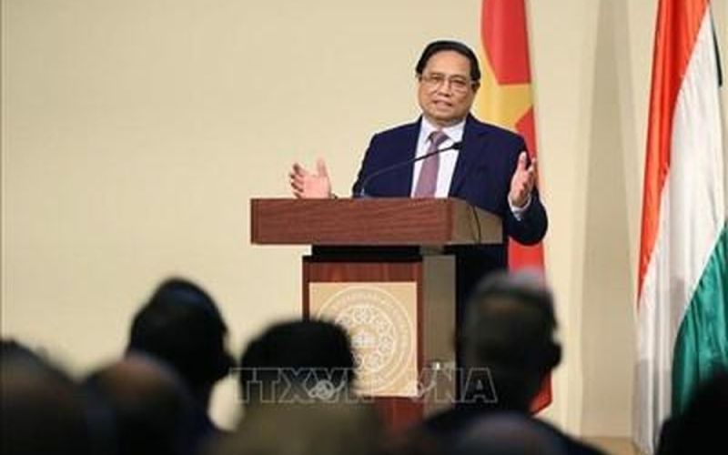 Thủ tướng Phạm Minh Chính phát biểu về chính sách tại Đại học của Hungary