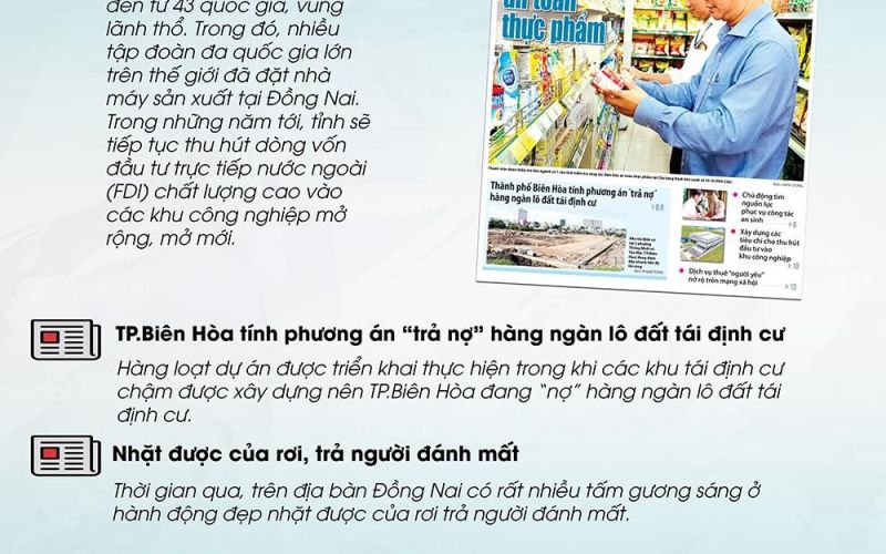 Tin tức nổi bật trên Báo Đồng Nai ra ngày 18-1-2024