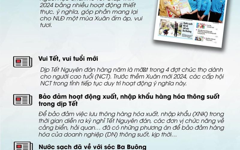 Tin tức nổi bật trên Báo Đồng Nai ra ngày 2-2-2024