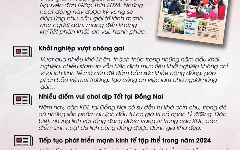 Tin tức nổi bật trên Báo Đồng Nai ra ngày 3-2-2024