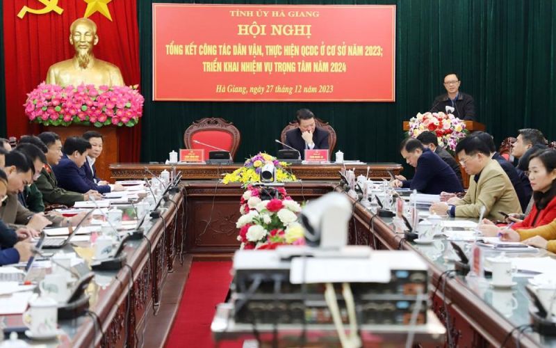 Tổng kết công tác dân vận, thực hiện Quy chế dân chủ ở cơ sở năm 2023