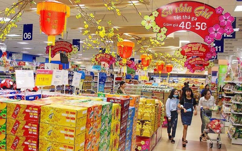 Tổng mức bán lẻ hàng hóa và doanh thu dịch vụ tiêu dùng 2 tháng đầu năm đạt trên 1 triệu tỷ đồng