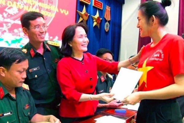 Top 15 Hoa hậu Đại dương Việt Nam 2023 tự nguyện nhập ngũ