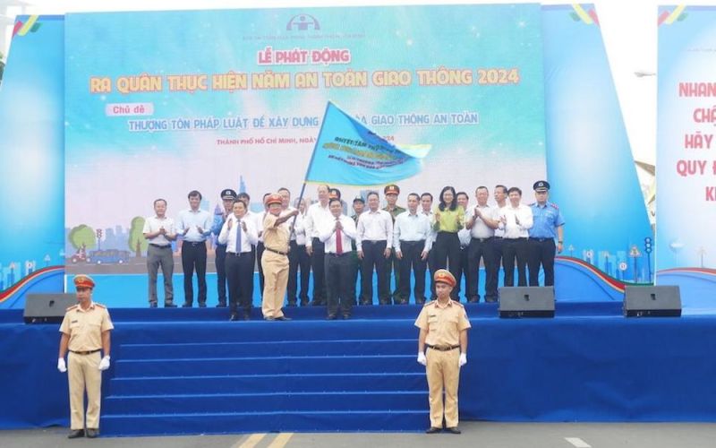 TP Hồ Chí Minh phát động năm an toàn giao thông 2024