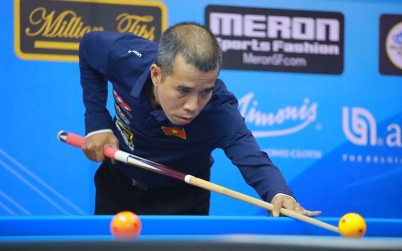 Trần Quyết Chiến tranh tài cùng á quân thế giới billiards carom 3 băng