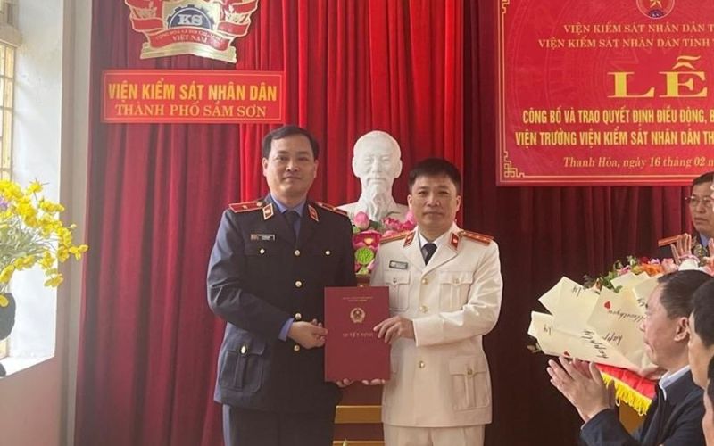 Trao quyết định bổ nhiệm Viện trưởng VKSND TP Sầm Sơn