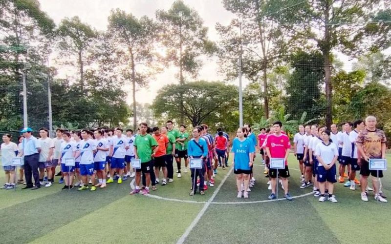 Trung tâm Y tế huyện Châu Phú tổ chức Hội thao giao lưu bóng đá và cờ tướng mừng Đảng, mừng Xuân Giáp Thìn 2024