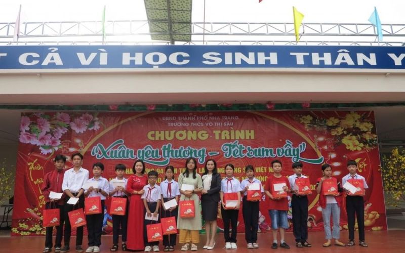 Trường THCS Võ Thị Sáu tổ chức chương trình 'Xuân yêu thương – Tết sum vầy'