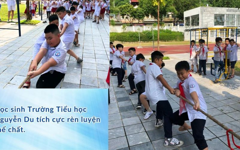Trường Tiểu học Nguyễn Du: Đẩy mạnh phong trào tập luyện thể dục, thể thao