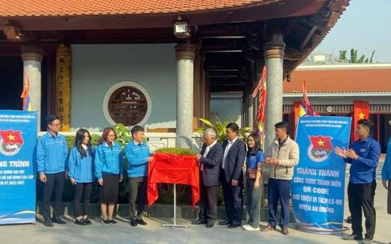 Tuổi trẻ Hải Phòng gắn 258 mã QR tại các di tích lịch sử, văn hóa