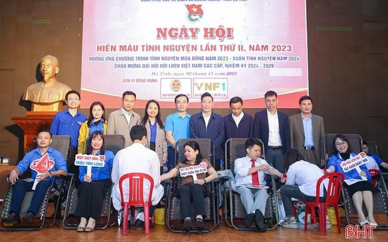 Tuổi trẻ Khối các Cơ quan và Doanh nghiệp Hà Tĩnh hiến 204 đơn vị máu