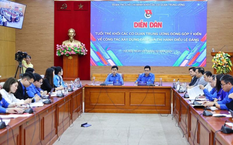 Tuổi trẻ Khối cơ quan Trung ương góp sức xây dựng Đảng