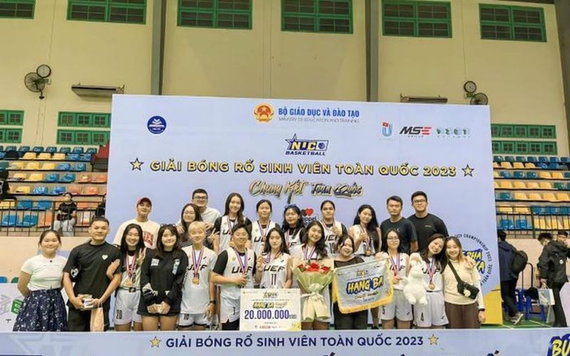 UEF đạt hạng Ba khi lần đầu dự vòng Chung kết bóng rổ sinh viên toàn quốc